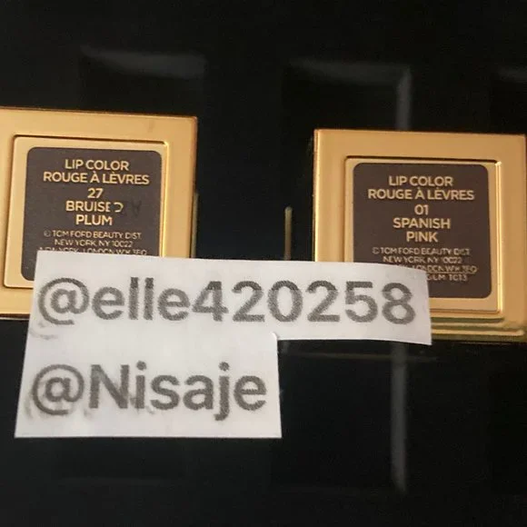 Tom Ford Bruised Plum Spanish Pink Blush Nude Casablanca lipstick gift box